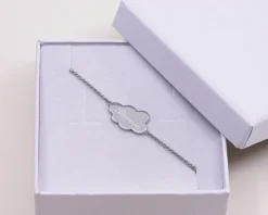 Bracelet enfant personnalisé Nuage - Plaqué or 18 carats ou argent|Cadeaux.com