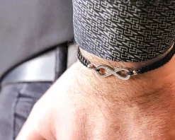 Bracelet infini personnalisé pour Homme - Prénom|Cadeaux.com Hot