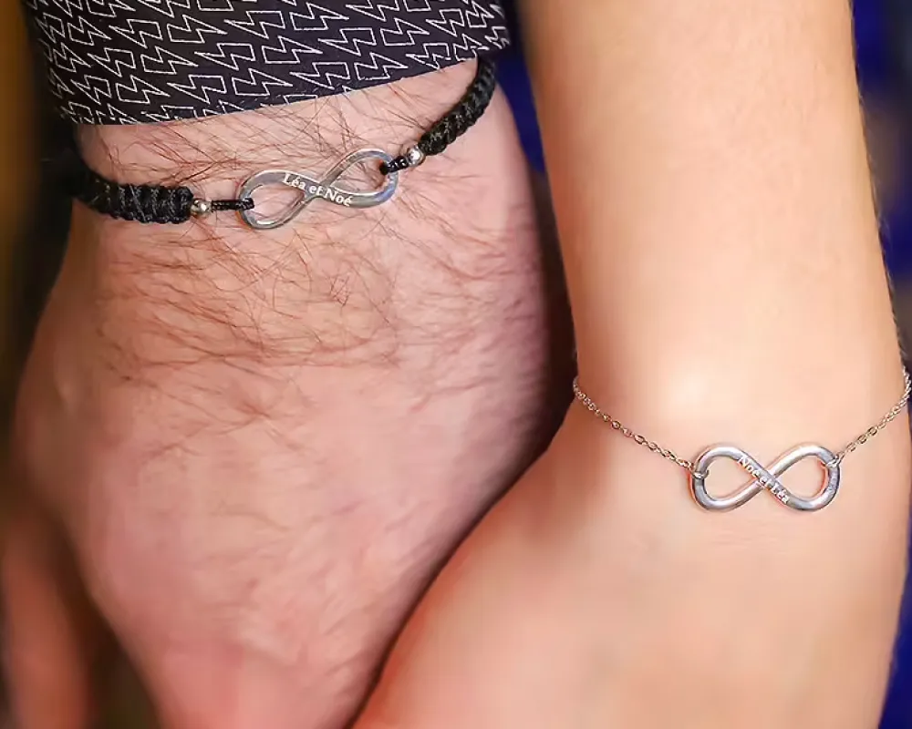 Bracelet infini personnalisé pour Femme - Prénom|Cadeaux.com Hot