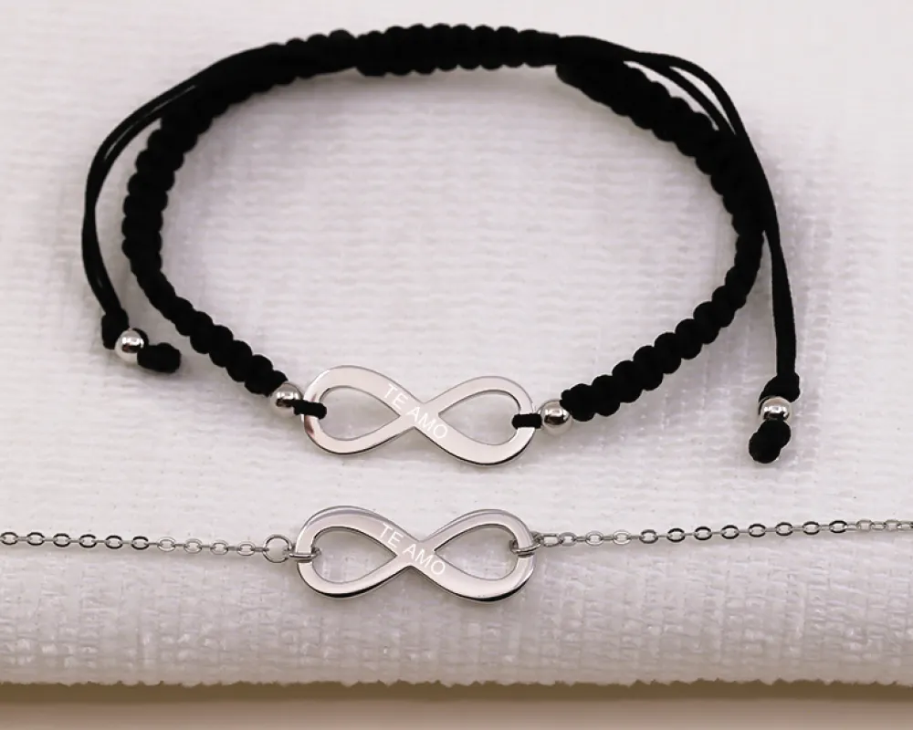 Bracelet infini personnalisé pour Femme - Prénom|Cadeaux.com Hot