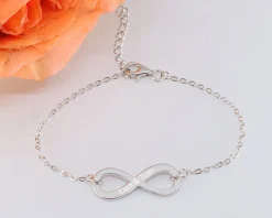 Bracelet infini personnalisé pour Femme - Prénom|Cadeaux.com Hot