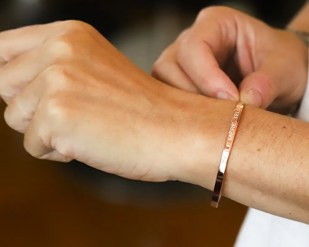 Bracelet Jonc - Argent rosé|Cadeaux.com Best