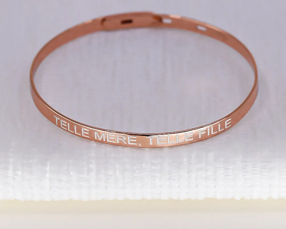 Bracelet Jonc - Argent rosé|Cadeaux.com Best