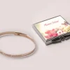 Bracelet Jonc gravé Je t'aime maman Argent rosé et son miroir personnalisable|Cadeaux.com Discount