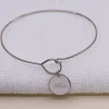 Bracelet jonc personnalisé - Plaqué or 18 carats, argent ou argent rosé|Cadeaux.com Outlet