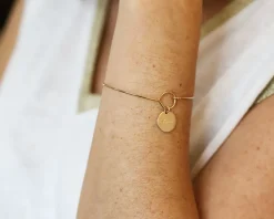 Bracelet jonc personnalisé - Plaqué or 18 carats, argent ou argent rosé|Cadeaux.com Outlet