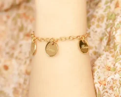 Bracelet médailles - Plaqué Or 18 carats|Cadeaux.com Best