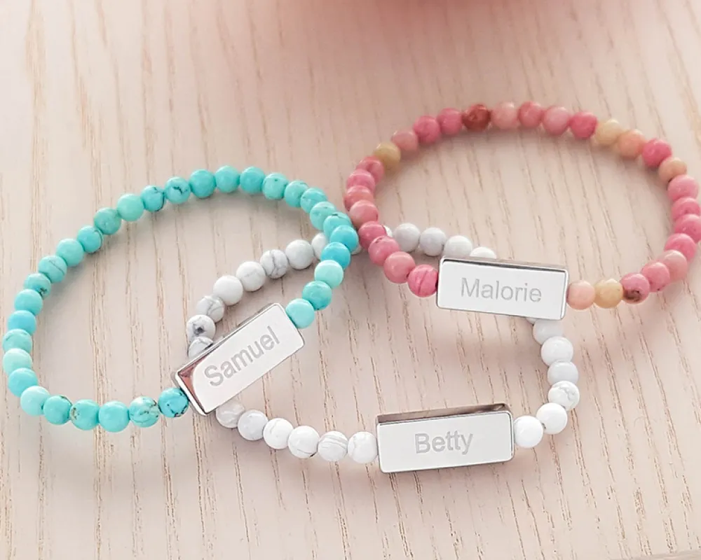 Bracelet perles Personnalisable - Prénom|Cadeaux.com Clearance