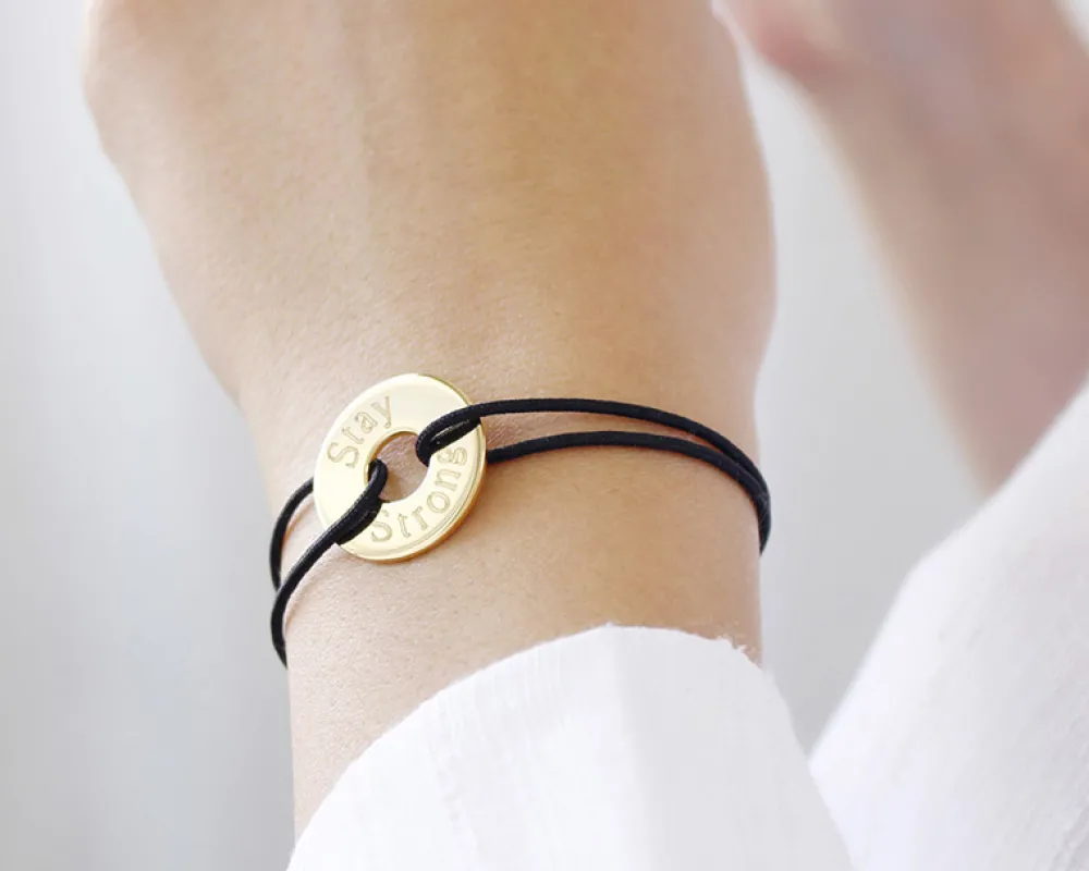 Bracelet personnalisé Mots Doux - Plaqué Or 18 carats ou Argent 925|Cadeaux.com Outlet