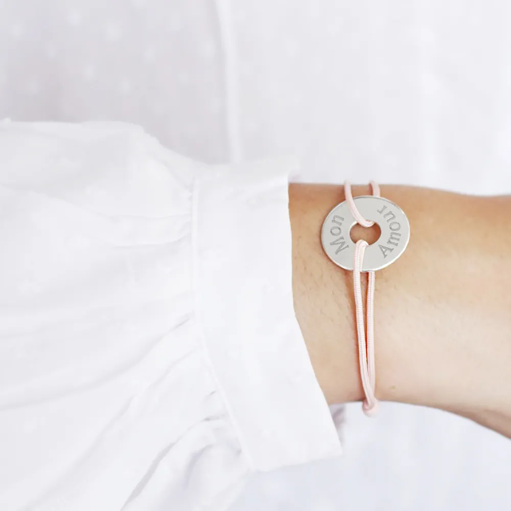 Bracelet personnalisé Mots Doux - Plaqué Or 18 carats ou Argent 925|Cadeaux.com Outlet