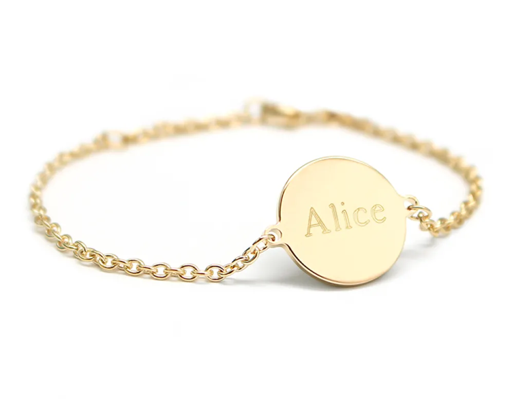 Bracelet personnalisé plaqué or ou argent - Constellations|Cadeaux.com