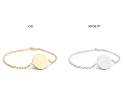 Bracelet personnalisé plaqué or ou argent - Constellations|Cadeaux.com