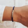 Bracelet personnalisé pour homme - cordon rouge et bleu|Cadeaux.com Sale