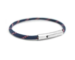 Bracelet personnalisé pour homme - cordon rouge et bleu|Cadeaux.com Sale