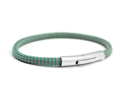 Bracelet personnalisé pour homme - cordon aquamarine|Cadeaux.com Outlet