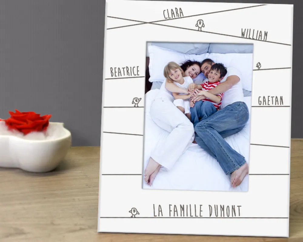 Cadre blanc - Famille Prénoms|Cadeaux.com Hot