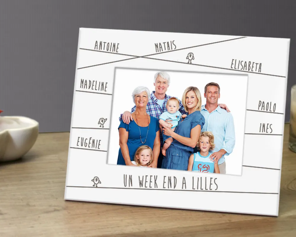 Cadre blanc - Famille Prénoms|Cadeaux.com Hot