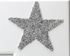 Cadre blanc gravé Etoiles Cristaux Swarovski®|Cadeaux.com Outlet