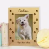 Cadre en bois gravé empreintes chien|Cadeaux.com Hot