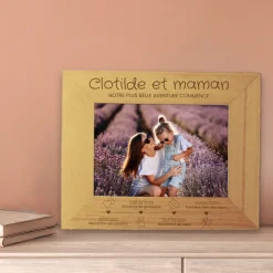Cadre en bois personnalisé - Ligne de Vie|Cadeaux.com New