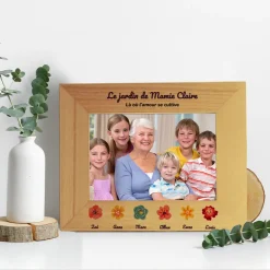 Cadre en bois personnalisé - Famille fleurs|Cadeaux.com Sale
