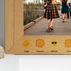 Cadre en bois personnalisé - Famille soleils|Cadeaux.com Hot