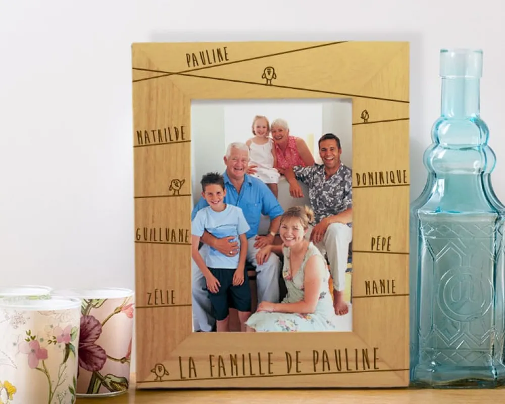 Cadre gravé Famille Message|Cadeaux.com Online