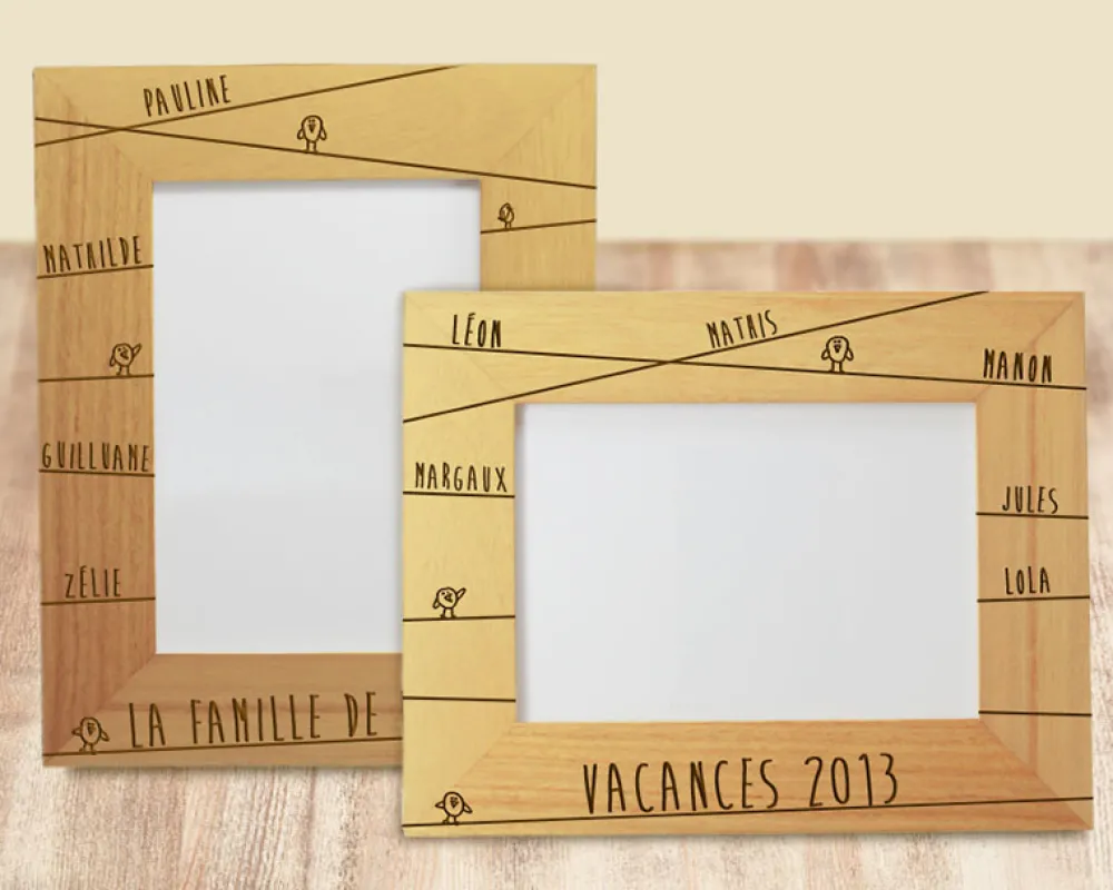 Cadre gravé Famille Message|Cadeaux.com Online