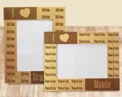 Cadre gravé I Love Grand-Mère|Cadeaux.com Sale