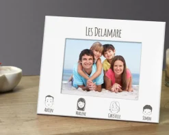 Cadre métal blanc Family Circus|Cadeaux.com Discount