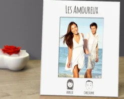 Cadre métal blanc Family Circus|Cadeaux.com Discount