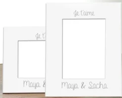 Cadre métal blanc gravé Passion|Cadeaux.com Discount