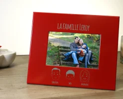 Cadre métal rouge Family Circus|Cadeaux.com Outlet