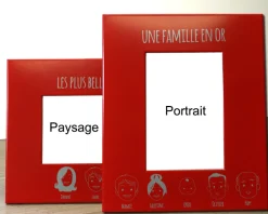 Cadre métal rouge Family Circus|Cadeaux.com Outlet