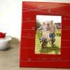 Cadre métal rouge gravé Famille Message|Cadeaux.com Best