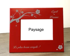 Cadre métal rouge un Air de Printemps|Cadeaux.com Hot