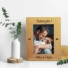 Cadre photo en bois gravé - Papa|Cadeaux.com Outlet