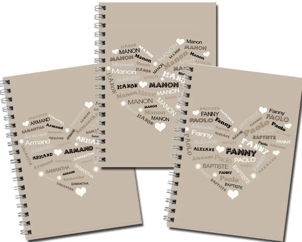 Cahier Coeur Famille|Cadeaux.com Sale