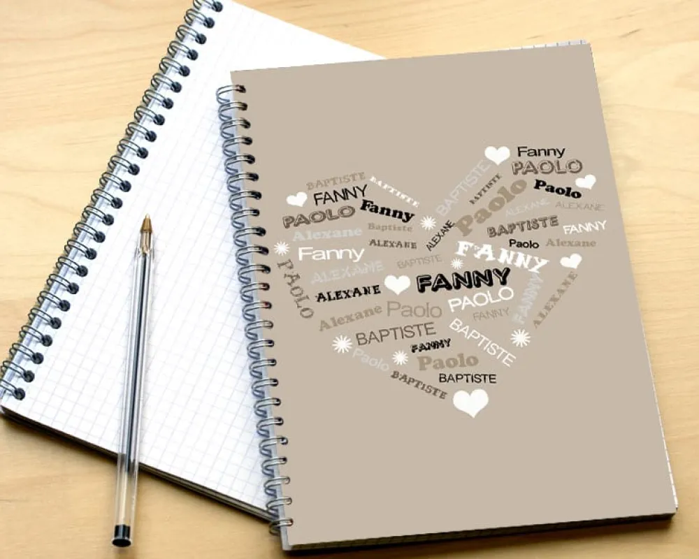 Cahier Coeur Famille|Cadeaux.com Sale