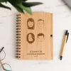 Cahier en bois - Family Circus|Cadeaux.com Outlet