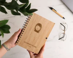 Cahier en bois - Family Circus|Cadeaux.com Outlet