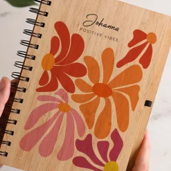 Cahier en bois personnalisé - Botanique|Cadeaux.com Hot