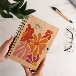 Cahier en bois personnalisé - Botanique|Cadeaux.com Hot
