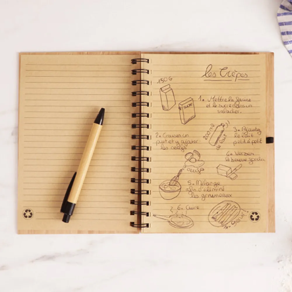 Cahier en bois personnalisé - Chef étoilé|Cadeaux.com Online