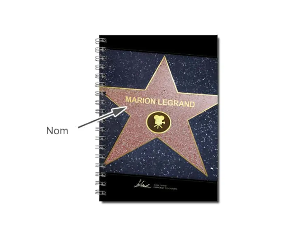 Cahier Etoile de Star|Cadeaux.com