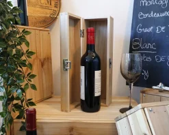 Caisse à vin personnalisée en bois - Message|Cadeaux.com Hot