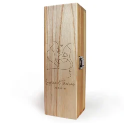 Caisse à vin personnalisée - Dessin au trait|Cadeaux.com Best