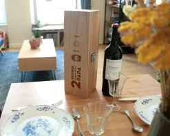 Caisse à vin personnalisée papa - Family Circus|Cadeaux.com Best