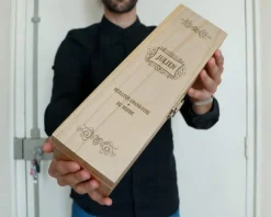 Caisse à vin personnalisée en bois - Meilleur Grand-père|Cadeaux.com Discount