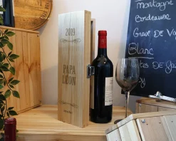 Caisse à vin personnalisée anniversaire - Année|Cadeaux.com Discount